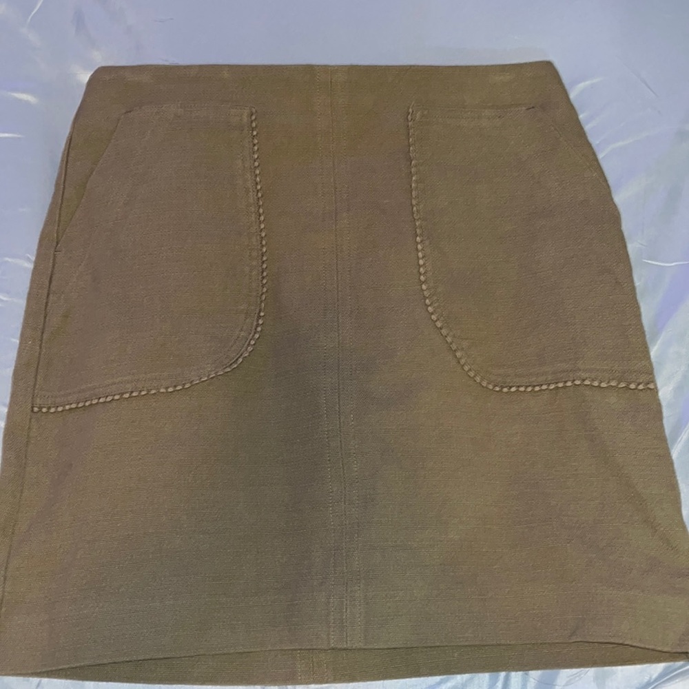 Loft Green Kaki Mini Skirt